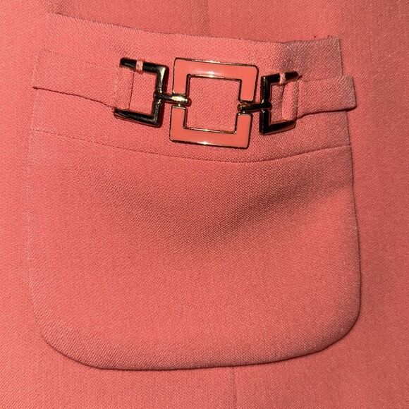 Kasper Women's Coral Blazer size 4 open front with pocket accents NWOT - Picture 3 of 14